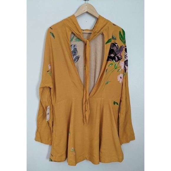 🆕 Free People Gemma Floral Tunic Mini Dress - Picture 2 of 10